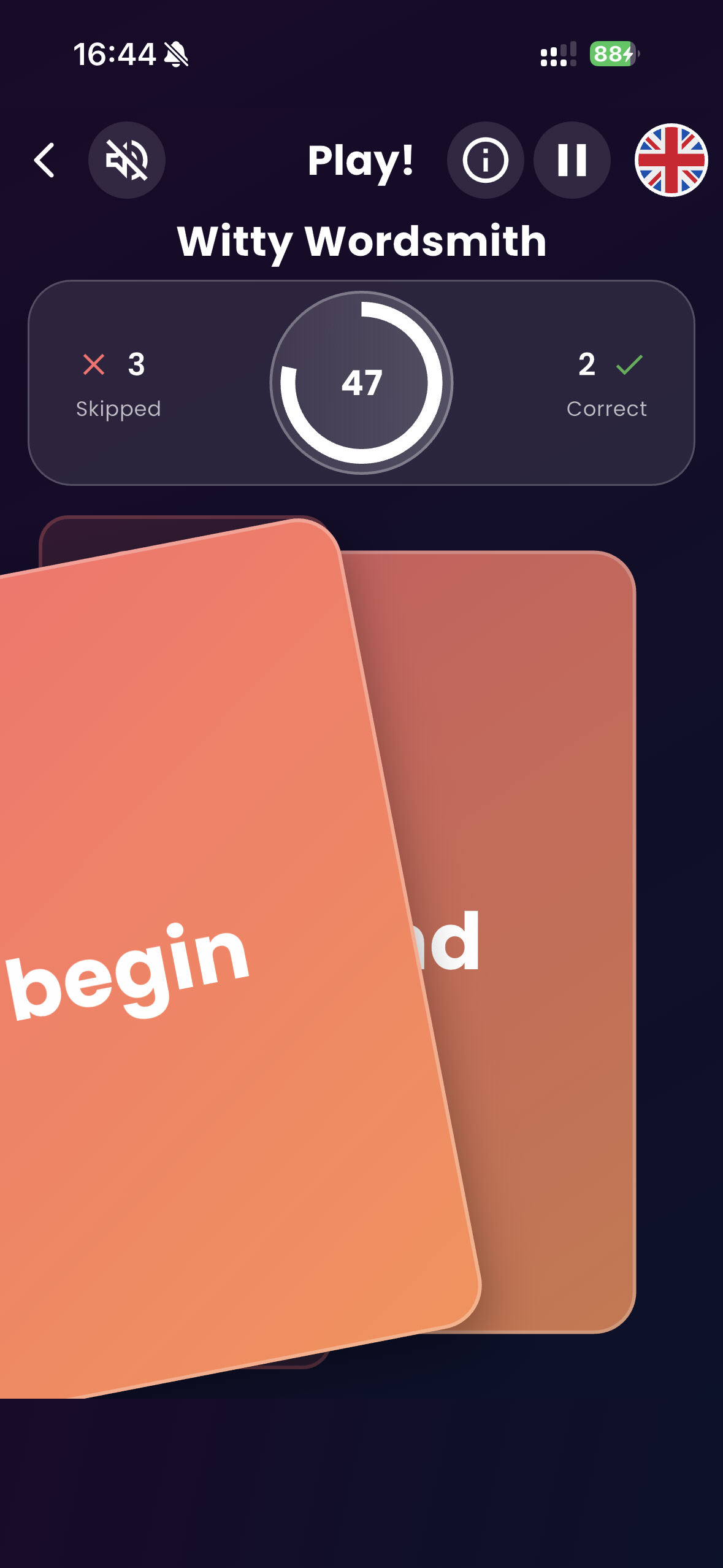 Alias skipped word swipe