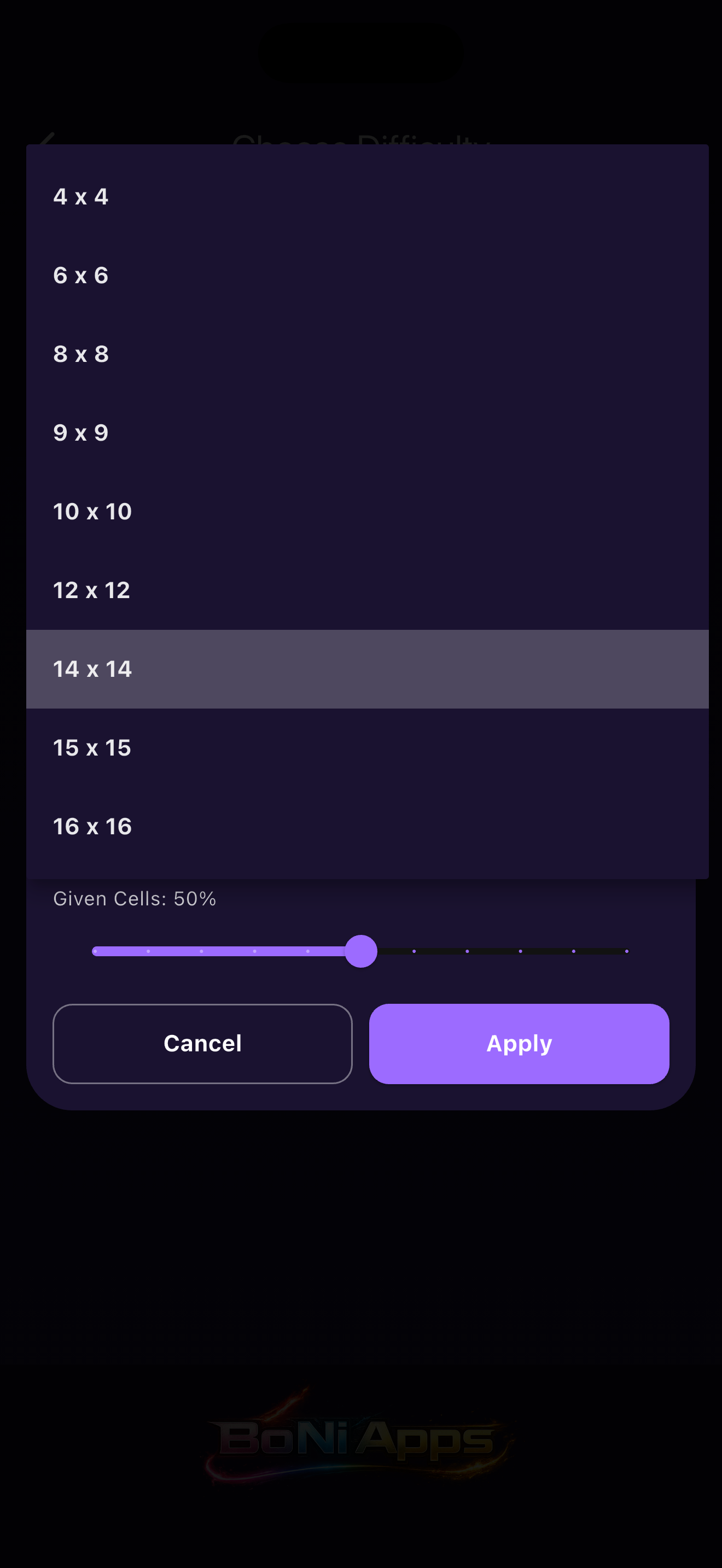 Sudoku Infinity custom setup
